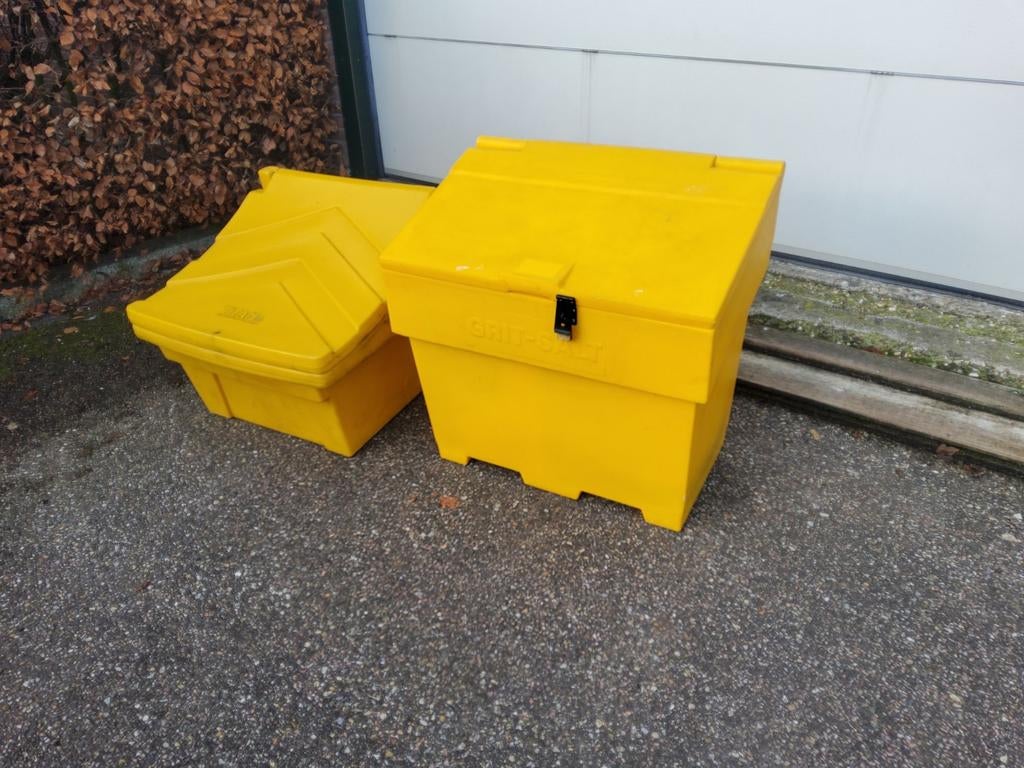 Strooizout opslag/pakket afleverings kisten, Tuin en Terras, Ophalen, Zo goed als nieuw