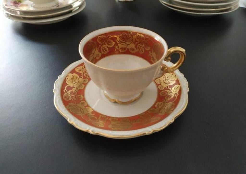 4 porseleinen kopjes van Bavaria, Ophalen of Verzenden