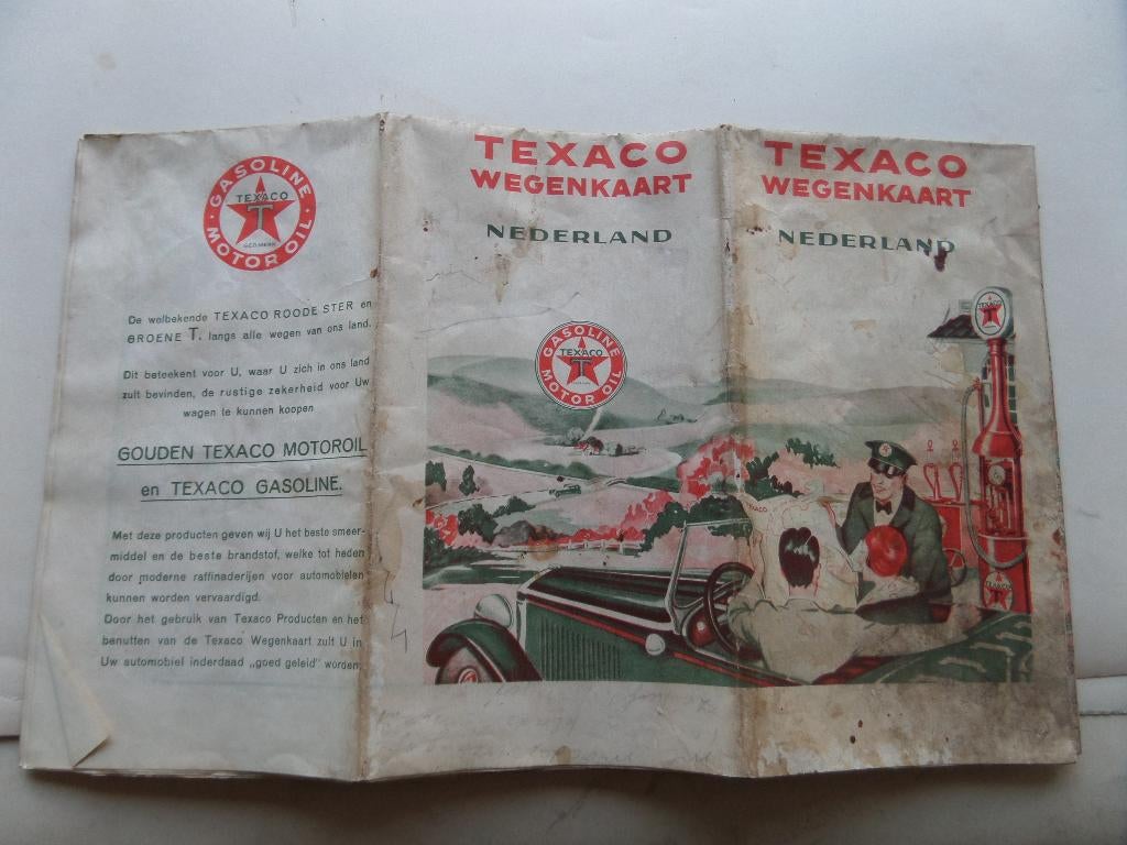 oude wegenkaart., Gelezen, Ophalen of Verzenden, Landkaart, 1800 tot 2000