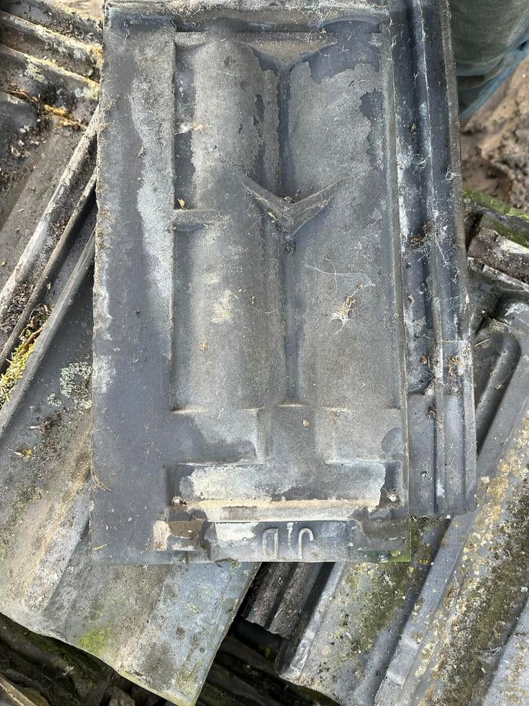 Dakpannen platte Mulderpan, Ophalen, Gebruikt, Steen of Klei, 15 m² of meer