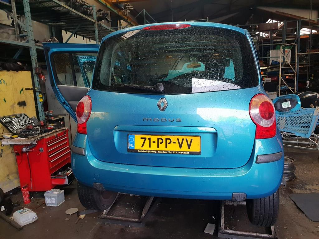 RENAULT MODUS ACHTERKLEP +ACHTER BUMPER BJ 2006, Gebruikt, -, Ophalen of Verzenden, Achter