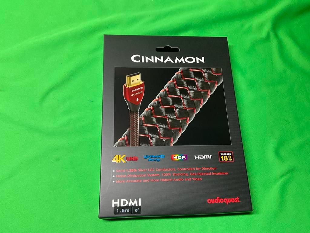 AudioQuest Cinnamon HDMI Ultra High Speed Kabel, Ophalen of Verzenden, Nieuw, Minder dan 2 meter, HDMI-kabel