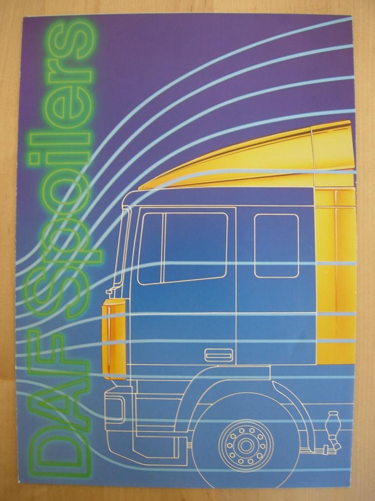 DAF Spoilers Brochure 1988 - NL 95 3600 3300 2800 2500 2300, Ophalen of Verzenden, Zo goed als nieuw, Overige merken, DAF