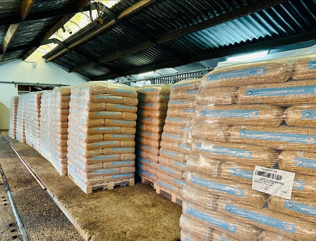 Piniera Witte Pellets, Tuin en Terras, Haardhout, Minder dan 3 m³, Ophalen of Verzenden, Overige houtsoorten, Blokken