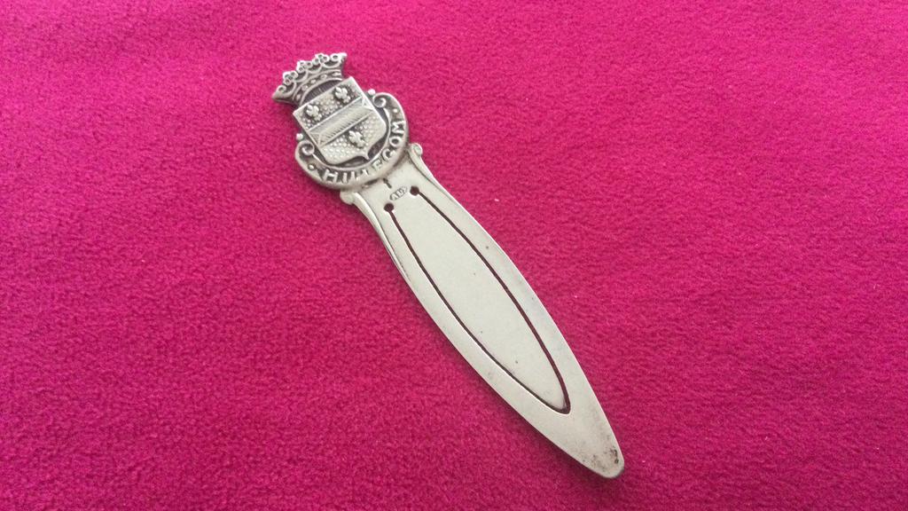 Antiek zilveren Boekenlegger Hillegom, Antiek en Kunst, Ophalen of Verzenden, Zilver