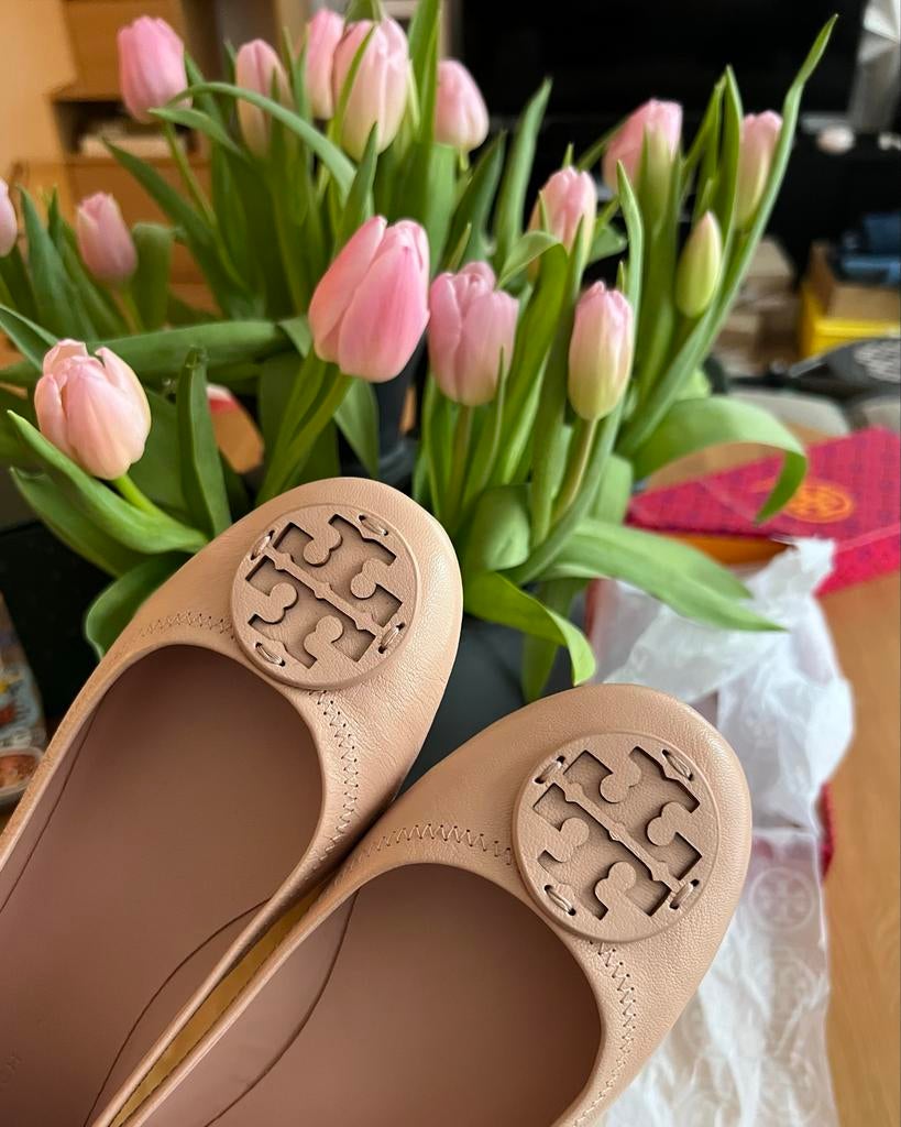Tory Burch Ballerina's - Nieuw in doos!, Kleding | Dames, Schoenen, Nieuw, Roze, Ballerina's, Ophalen of Verzenden