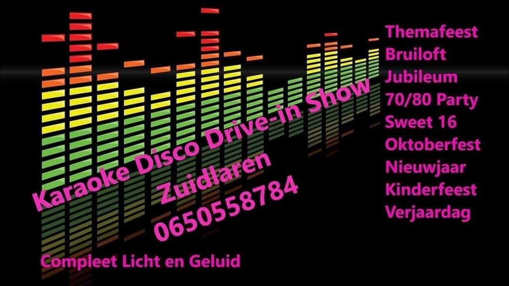 Karaoke Disco Drive-in Zuidlaren  met DJ Harry, Dj