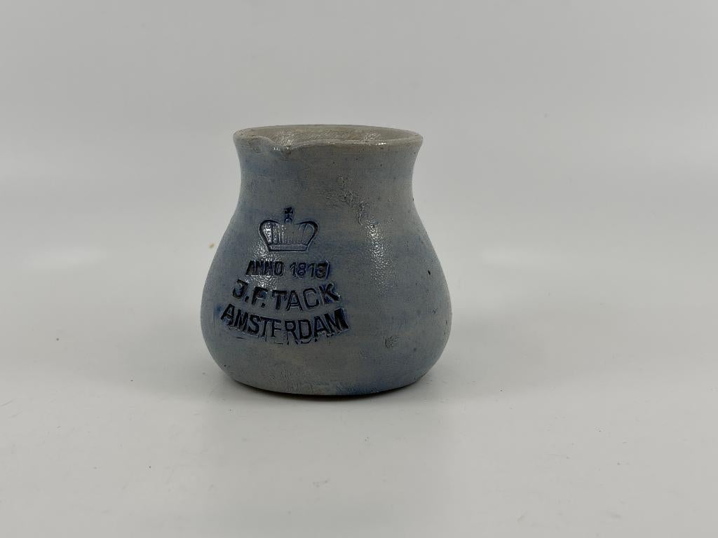 Vintage J.F. Tack Amsterdam Keulse pot / Mosterdpotje, Antiek en Kunst, Ophalen of Verzenden