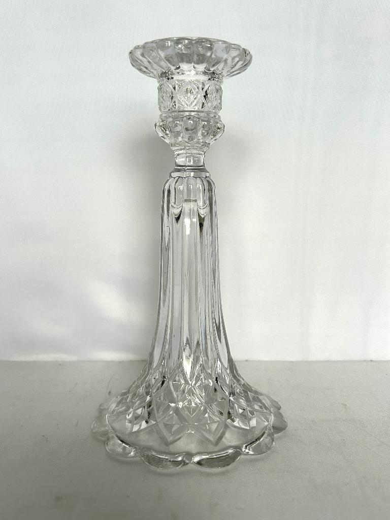 Val Saint Lambert Luxval kandelaar, Antiek en Kunst, Antiek | Glas en Kristal, Ophalen of Verzenden