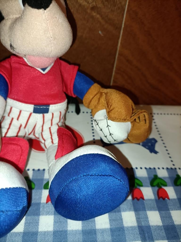 Vintage Mickey Mouse Knuffel honkballer Star Bean, Ophalen of Verzenden, Overige typen