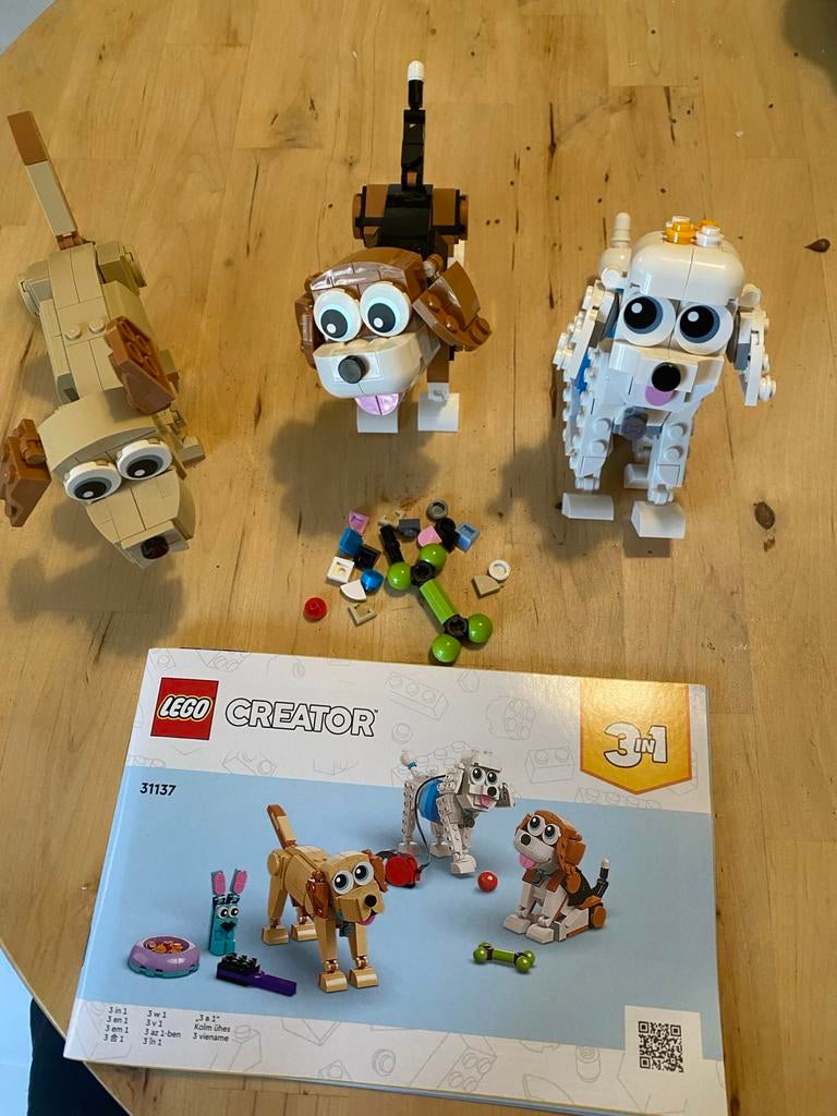 LEGO Creator 3in1 Hondjes, Ophalen of Verzenden, Zo goed als nieuw
