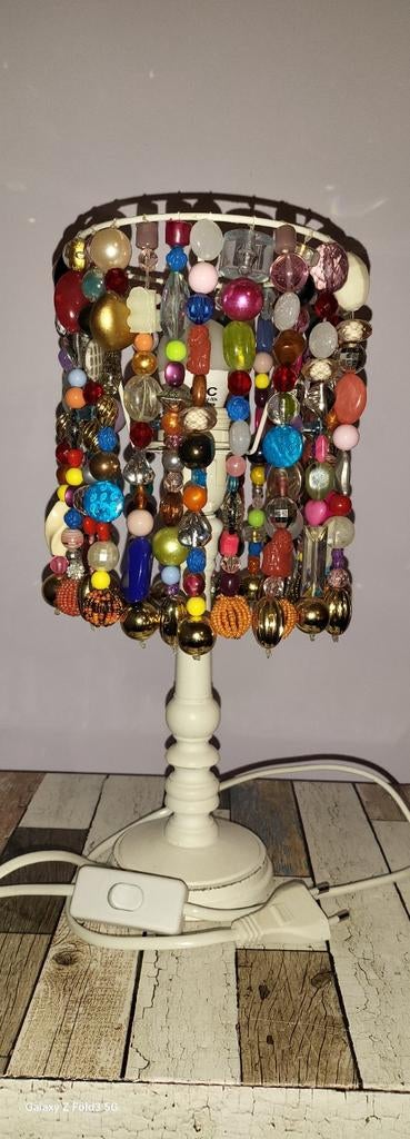 Boho Ibiza Sfeerlamp met Kralen, Boho, Ibiza, Overige materialen, Ophalen of Verzenden, Zo goed als nieuw
