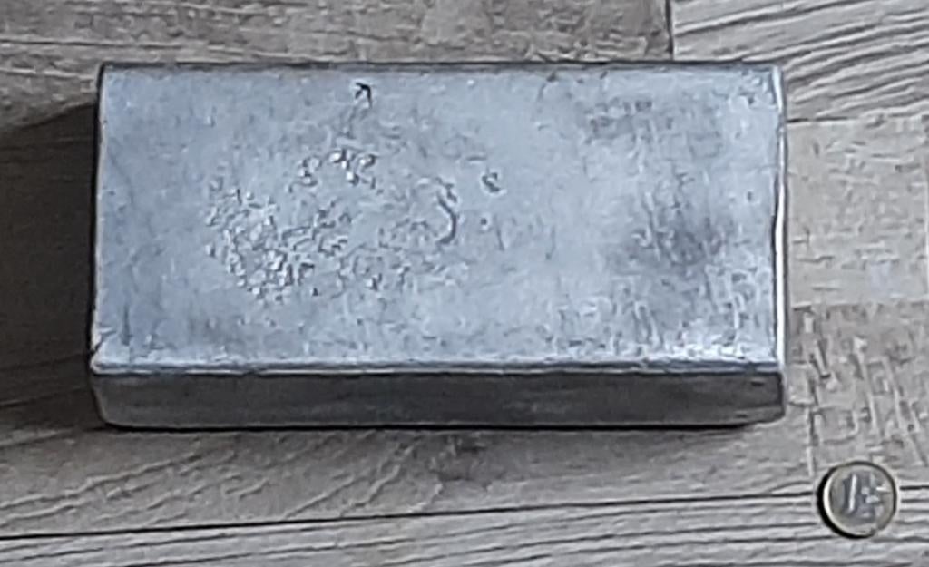 Aluminium baar 2.675 gram, Postzegels en Munten, Edelmetalen en Baren, Ophalen of Verzenden, Zilver