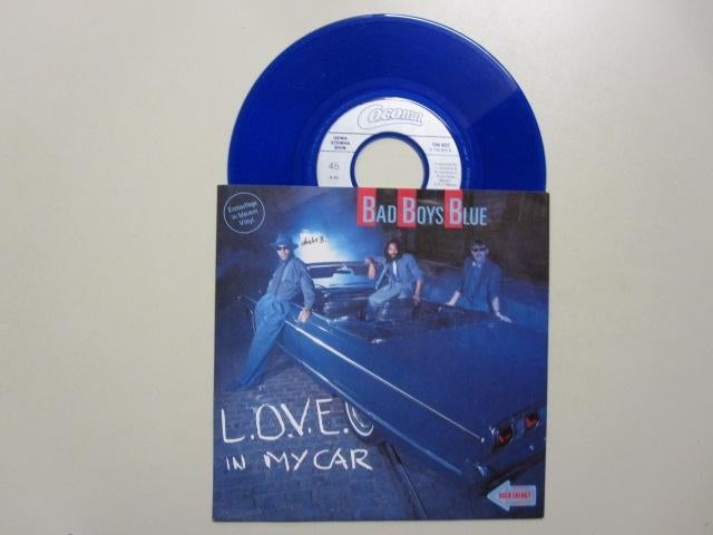 BAD BOYS BLUE -  l.o.v.e. in my car - vinyl 7" (blue), Gebruikt, 7 inch, Single, Ophalen of Verzenden