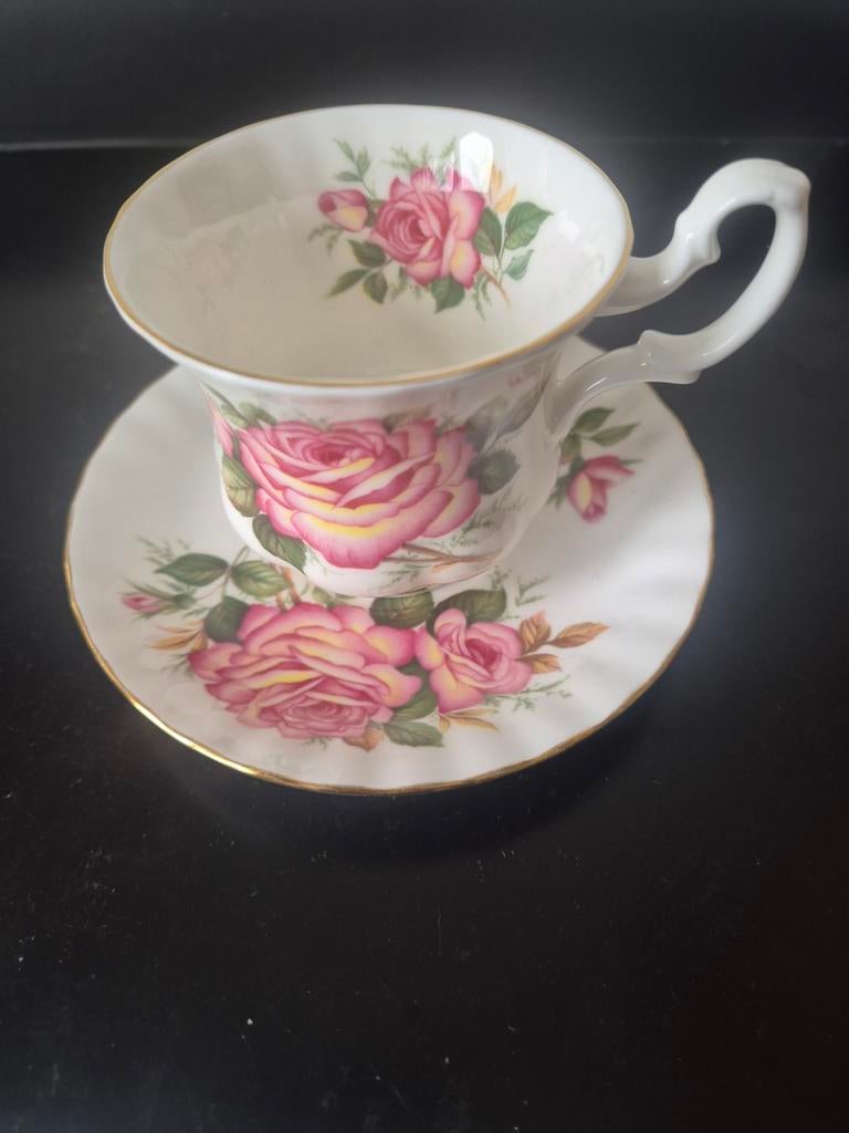 Royal albert porselein, Ophalen of Verzenden, Zo goed als nieuw, Porselein, Kop en/of schotel