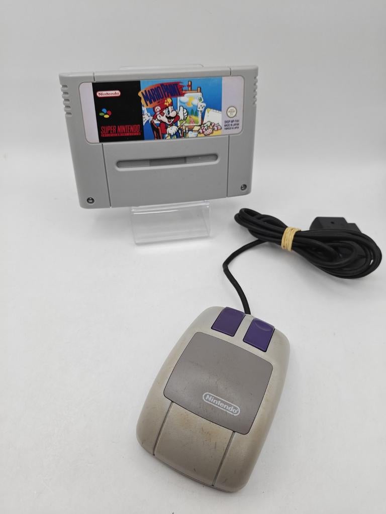 Mario Paint + mouse SNES, Spelcomputers en Games, Games | Nintendo Super NES, Nintendo, Puzzel en Educatief, Gebruikt, 1 speler