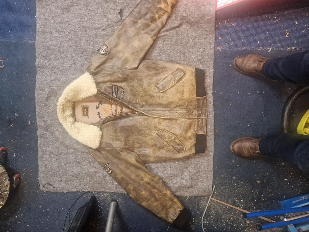 PallMall Piloten jas, Ophalen, Zo goed als nieuw, Bruin