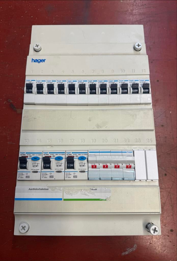 Hager Meterkast 12 Groepen 1of3 Fase, Ophalen, Gebruikt, Overige typen