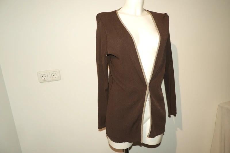 Wolford viscose open vallend vest warm bruin beige biesS/M, Bruin, Verzenden, Zo goed als nieuw, Wolford