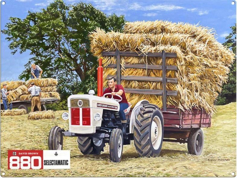 The David Brown 880 Selectamatic. Metalen wandbord ., Reclamebord, Nieuw, Ophalen of Verzenden, X