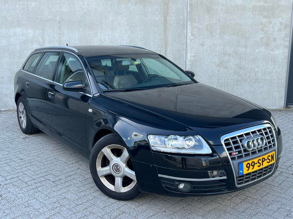 Zwarte Audi A6 2.4 Avant Automaat 177PK / Leer / Navi!, 1800 kg, Zwart, 6 cilinders, A6