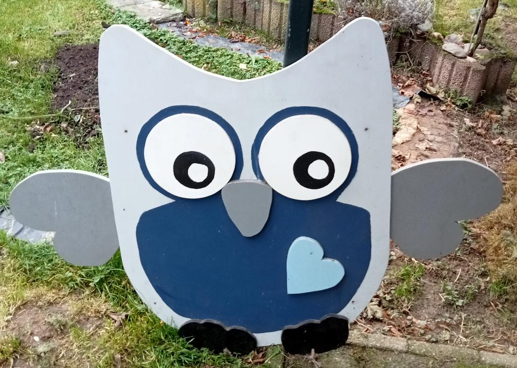 geboorte bord uil, Kinderen en Baby's, Kraamcadeaus en Geboorteborden, Ophalen, Zo goed als nieuw, Geboortebord