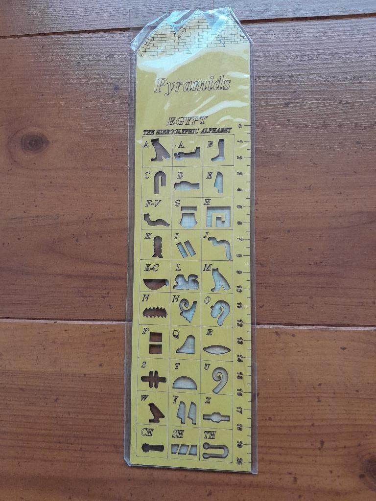 schrijven in hieroglyfen alfabet, Ophalen of Verzenden, Nieuw, Puzzelen