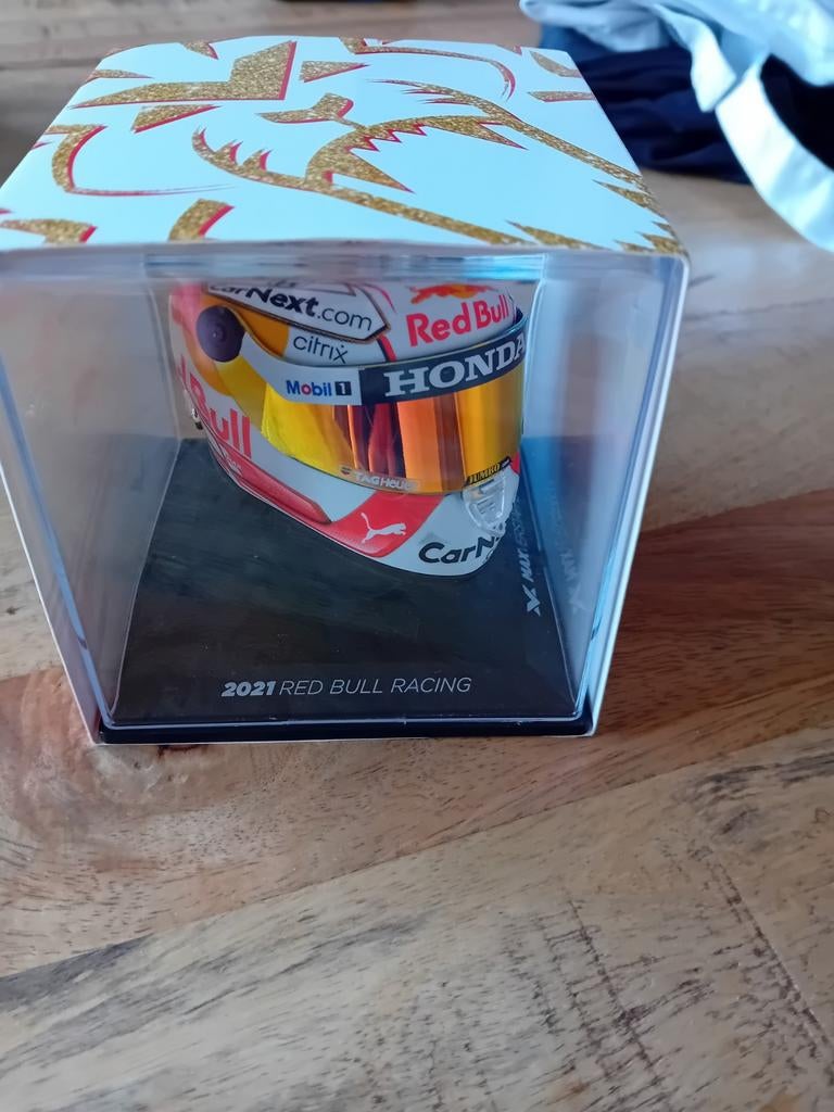 Max Verstappen 1/4 helm 2021, Verzamelen, Ophalen of Verzenden, Zo goed als nieuw, Formule 1