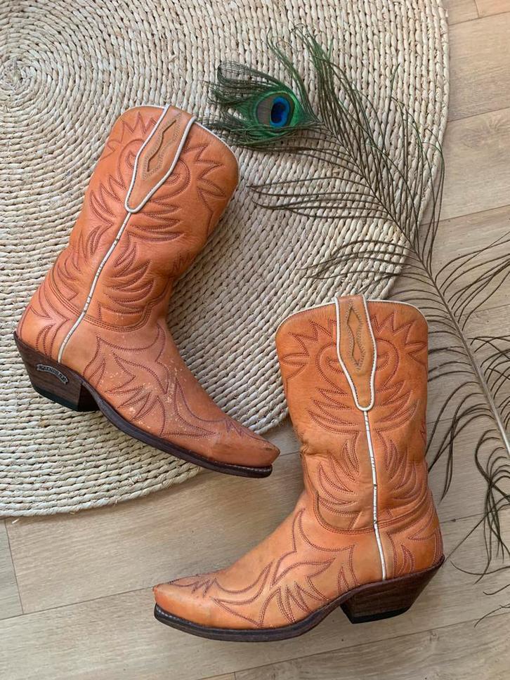 Sendra cowboylaarzen 38 western boots bohemian laarzen, Kleding | Dames, Schoenen, Hoge laarzen, -, -, Oranje