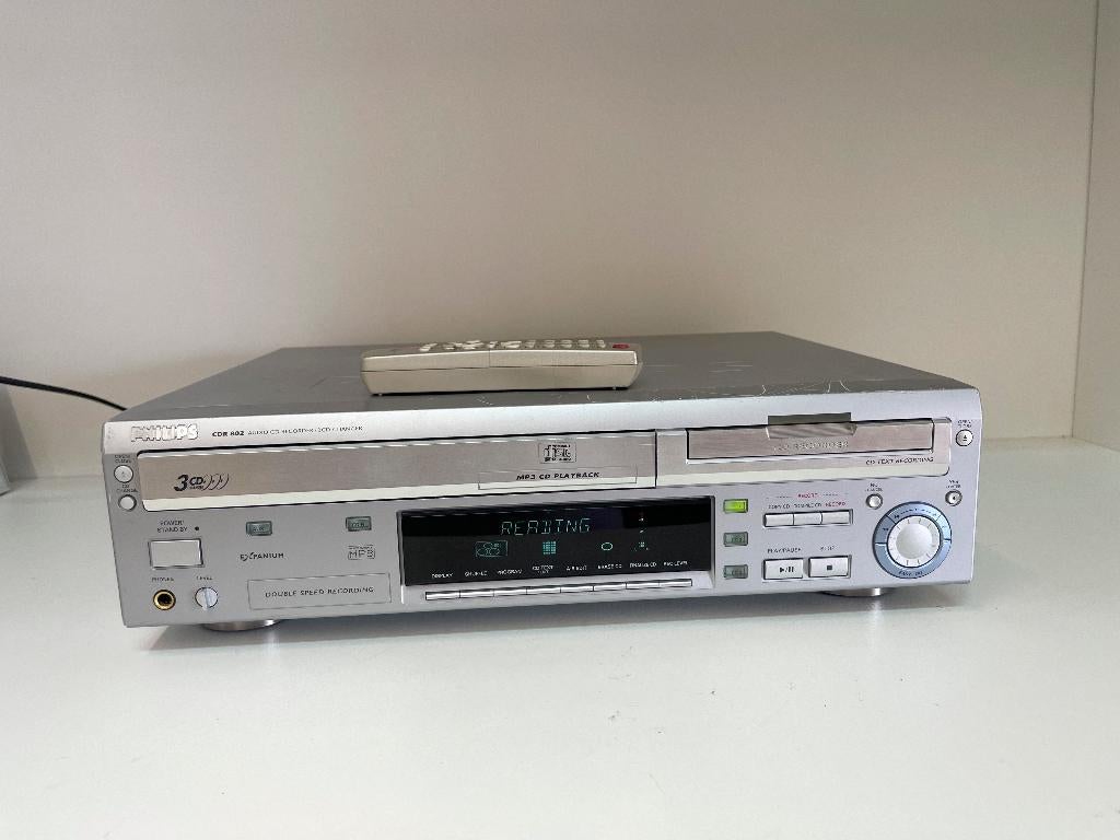 PHILIPS CDR802/00S 3CD speler + afstandsbediening, Philips, N, N, Ophalen of Verzenden