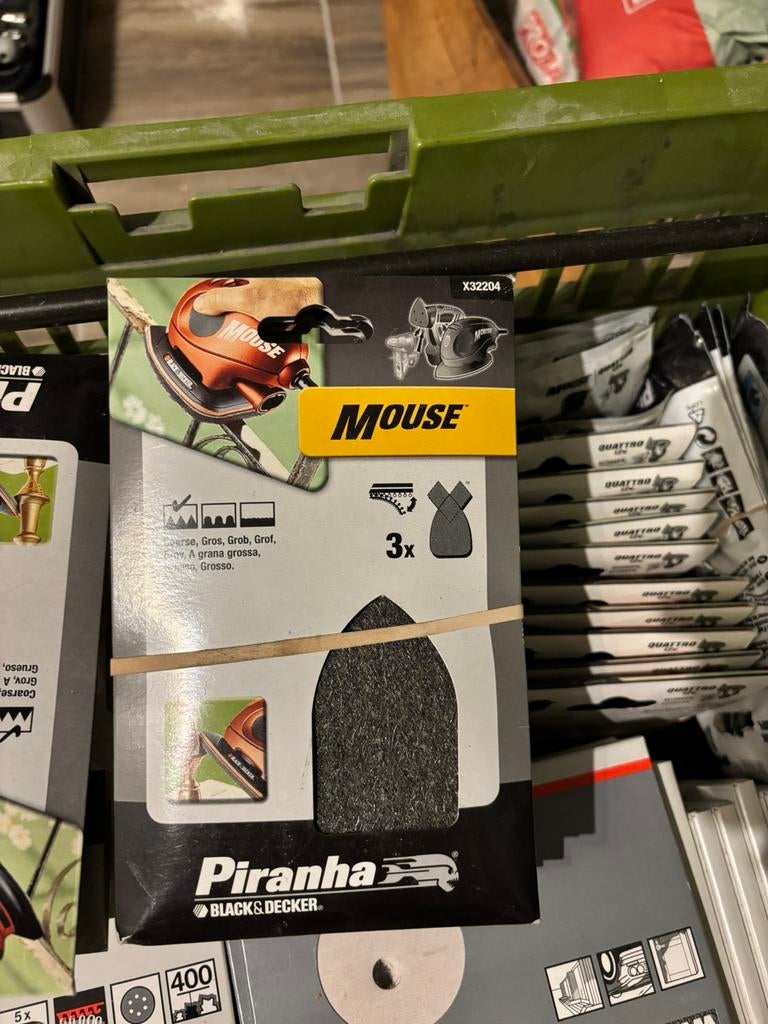 50x Black & Decker Piranha Mouse X32204, Doe-het-zelf en Verbouw, Gereedschap | Schuurmachines, Ophalen of Verzenden, Nieuw, Minder dan 600 watt