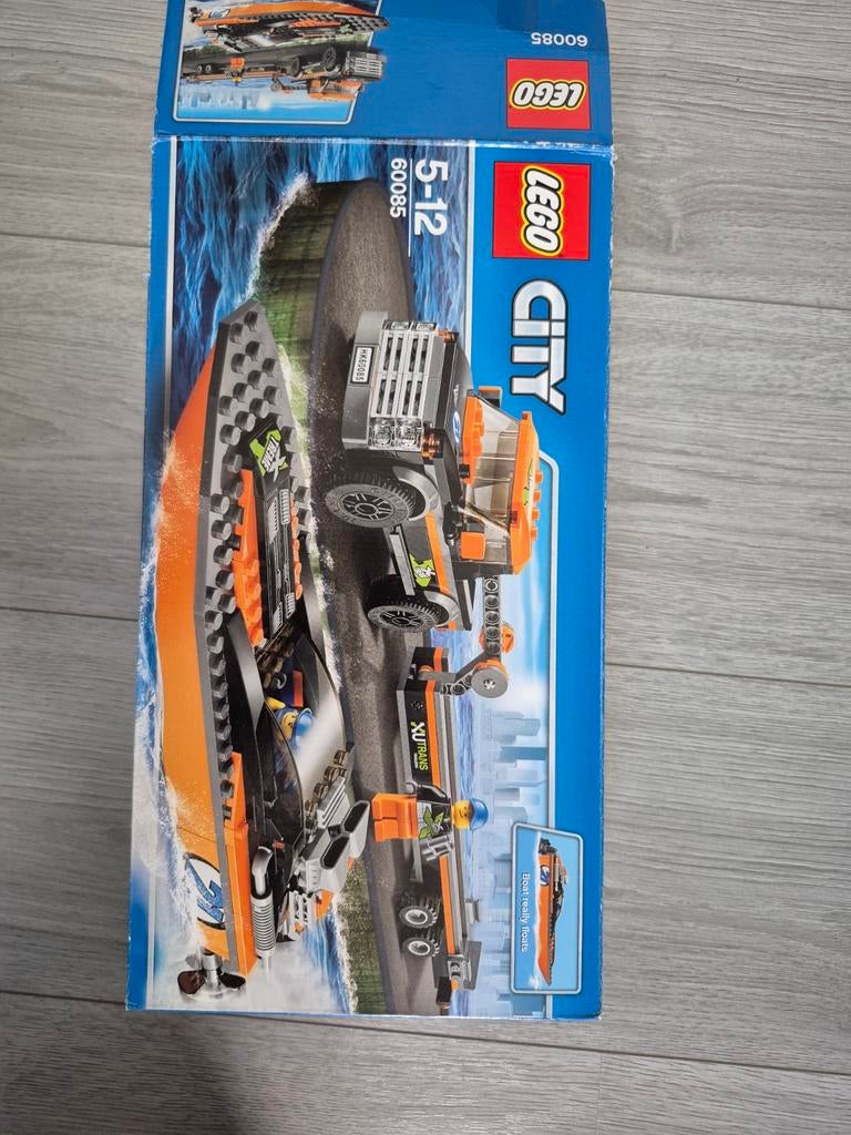 Lego City 60085 4x4 met powerboot, Ophalen of Verzenden, Zo goed als nieuw, Complete set, Lego