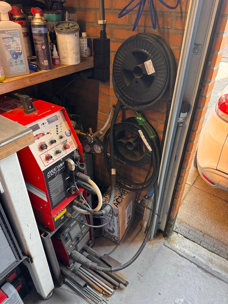 Fronius Magicwave 2000 Fuzzy TIG lasapparaat, Doe-het-zelf en Verbouw, Ophalen, Gebruikt, 150 tot 250 ampère, Tig