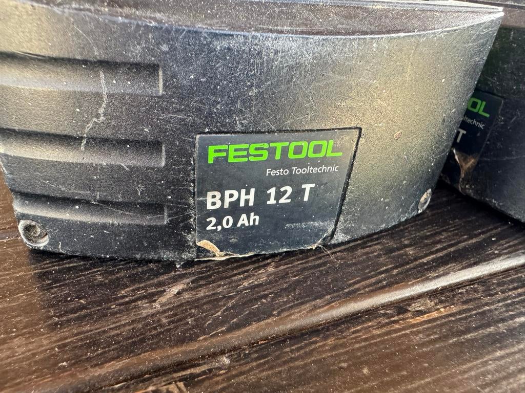 2x Festool BPH 12 T Accu's 2.0 Ah, Ophalen of Verzenden, Gebruikt, Overige typen