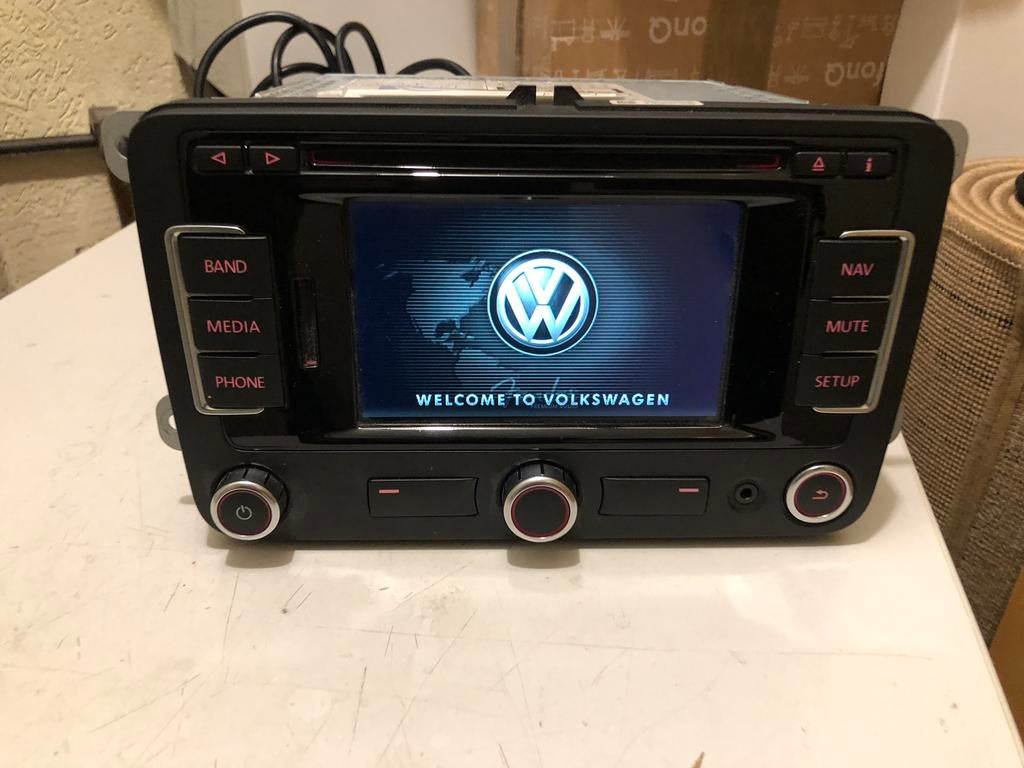 ORIG VW VOLKSWAGEN RNS 315 RADIO NAVIGATIE GOLF POLO CADDY T, Ophalen of Verzenden, Zo goed als nieuw