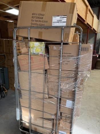 Rolcontainer vol met nieuwe goederen, Ophalen, Overige categorieën