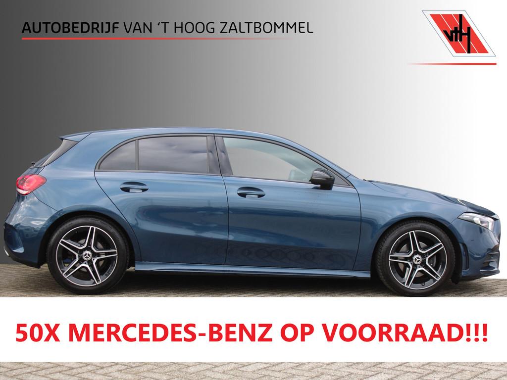 Mercedes-Benz A-Klasse 180 AUT7 AMG LINE NIGHT PAKKET CAMERA, 136 pk, Gebruikt, 4 cilinders, Blauw