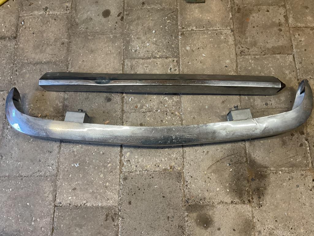Triumph Tr6 voor en achterbumper., Auto-onderdelen, Carrosserie en Plaatwerk, Ophalen, Gebruikt, Triumph, Bumper