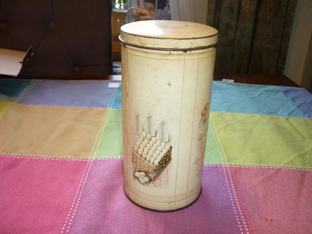 Mooie beschuitblik in goede staat, Verzamelen, Blikken, Ophalen of Verzenden, Gebruikt, Beschuit