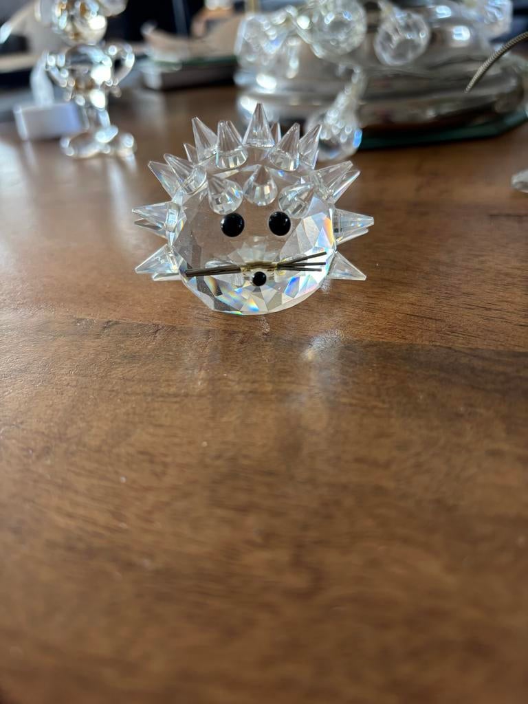 Swarovski Egel Kristal Figuurtje, Verzamelen, Swarovski, Zo goed als nieuw, Figuurtje, Ophalen of Verzenden