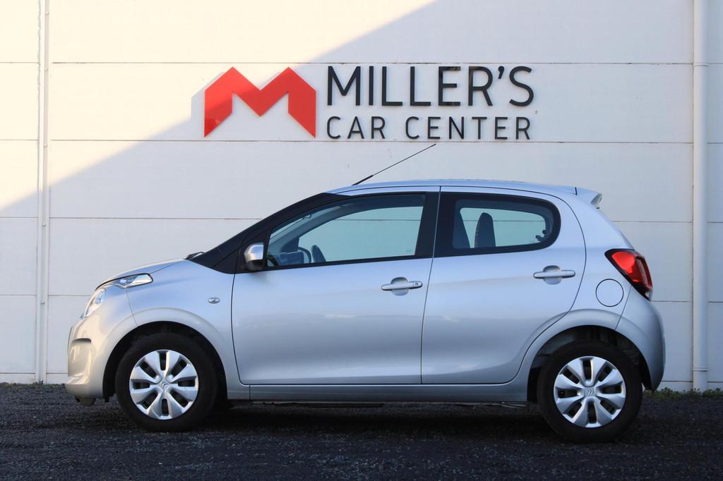 Citroen C1 1.0 VTi Shine Airco Bluetooth 5-deurs ORG NL Carp, Voorwielaandrijving, Stof, Gebruikt, Met garantie (alle)
