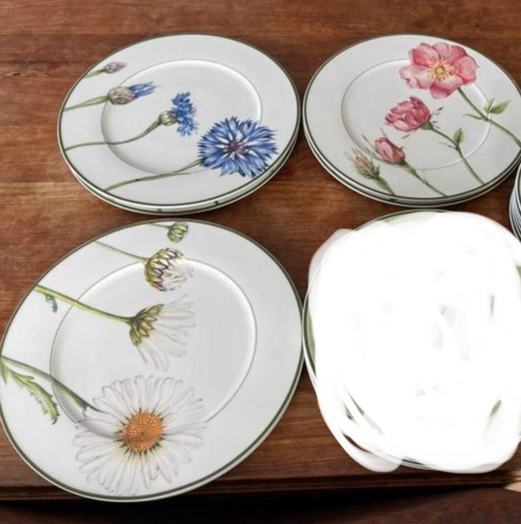 Villeroy & boch flora gebakschaal/onderbord 31cm, Ophalen of Verzenden