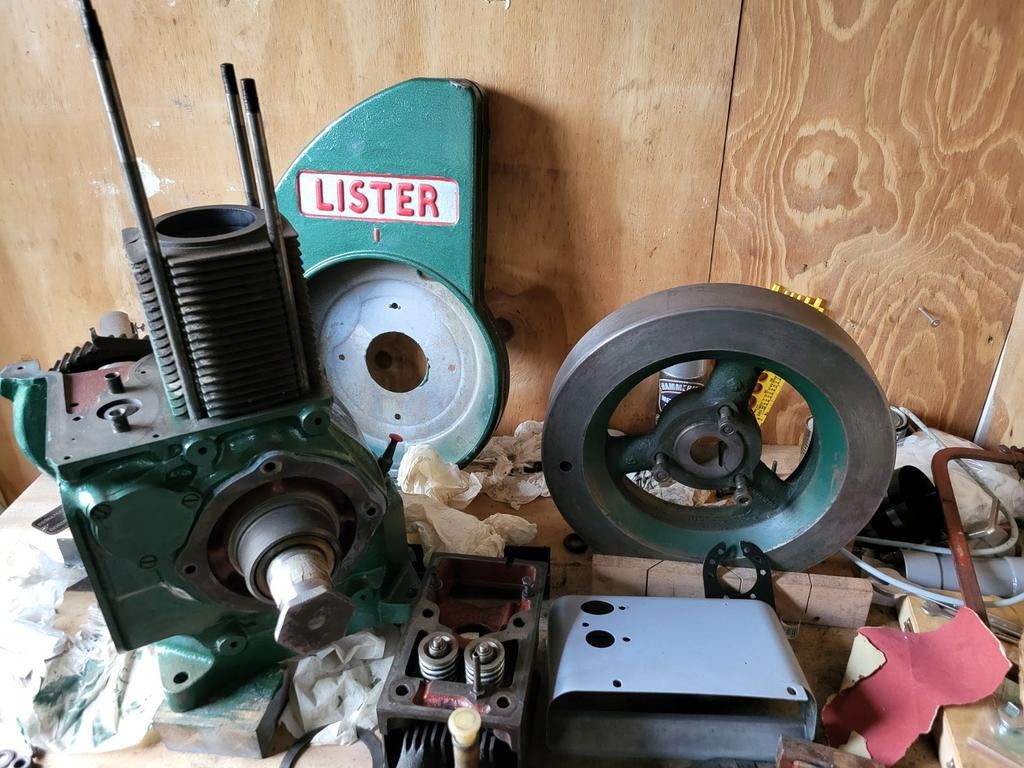 2x Lister LR1 motoren, 1x compleet, 1x project, Doe-het-zelf en Verbouw, Motoren, Ophalen