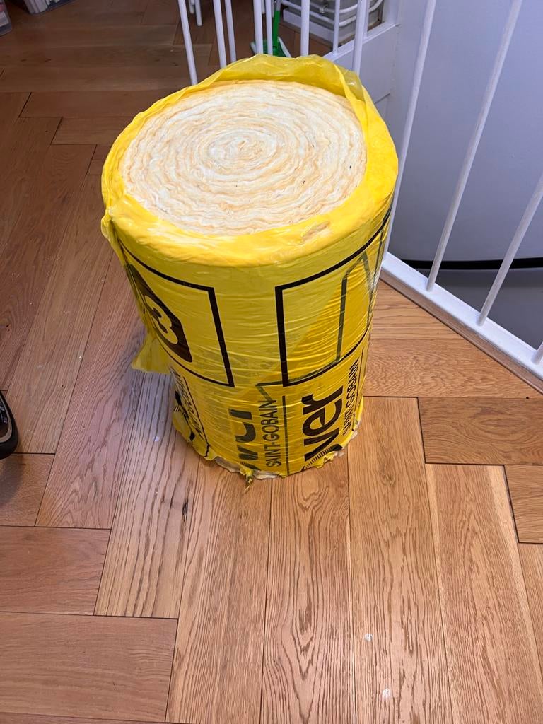 Saint-Gobain Isover Glaswol Isolatiemateriaal, Doe-het-zelf en Verbouw, Isolatie en Afdichting, 12 cm of meer, Nieuw, Vloerisolatie