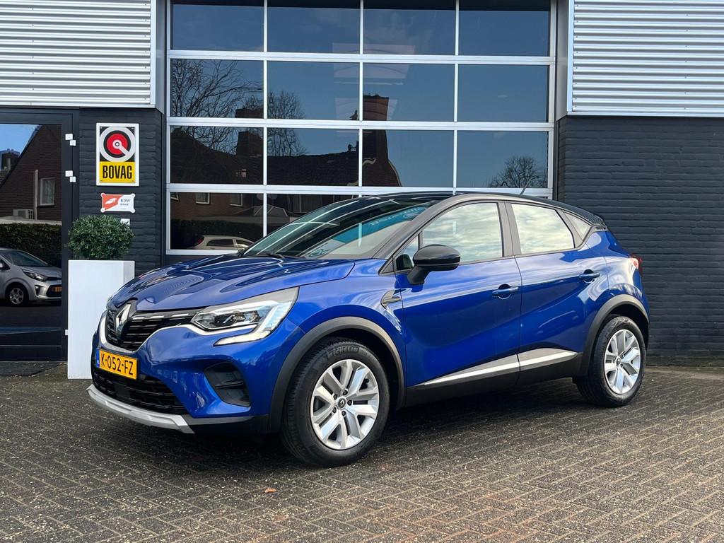 Renault Captur 1.0 TCe 100 Zen, Airco, Bluetooth, CarPlay, C, Voorwielaandrijving, Gebruikt, 1165 kg, Blauw