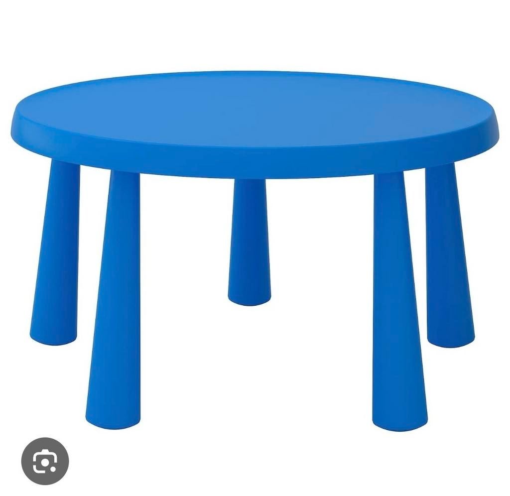 IKEA MAMMUT Kindertafel Blauw, Ophalen, Gebruikt, Tafel(s)
