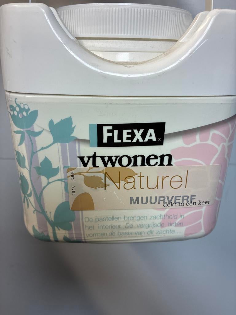 Flexa vtwonen muurverf 2,5L Naturel, Hobby en Vrije tijd, Schilderen, Ophalen of Verzenden, Nieuw