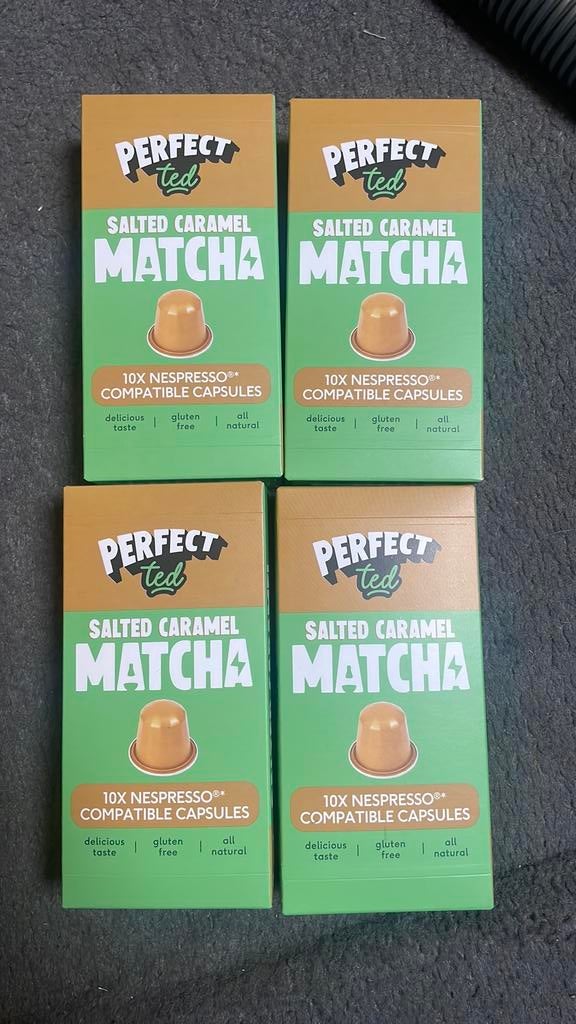40 Salted caramel matcha nespresso capsules, Ophalen of Verzenden