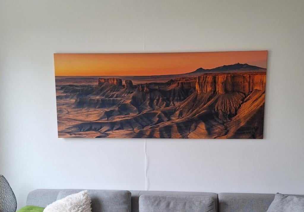 Canvas Schilderij Badlands Utah, Ophalen