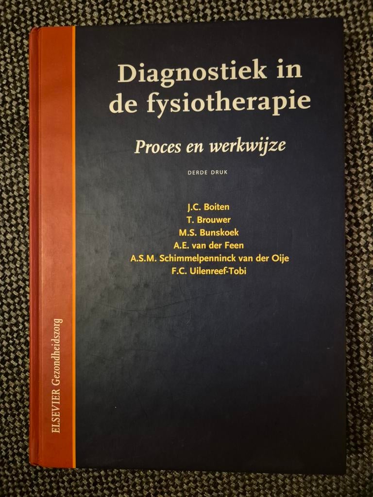 J.C. Boiten - Diagnostiek in de fysiotherapie, Ophalen of Verzenden, Zo goed als nieuw, J.C. Boiten